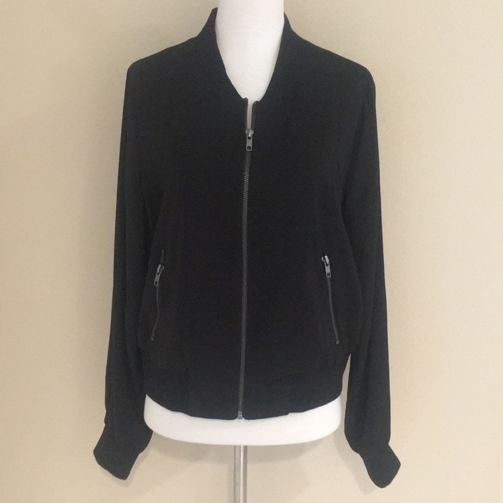 Mural Black Bomber Jacket